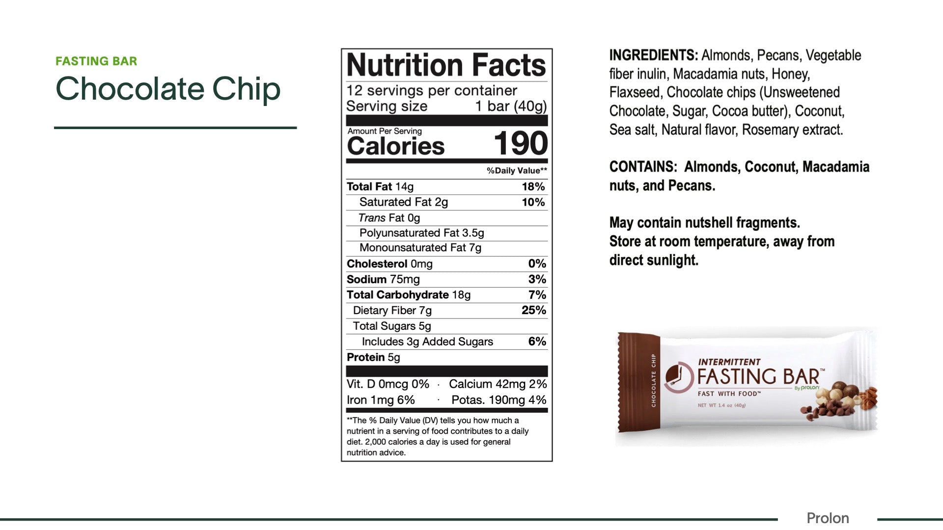 Prolon® Intermittent Fasting Bar