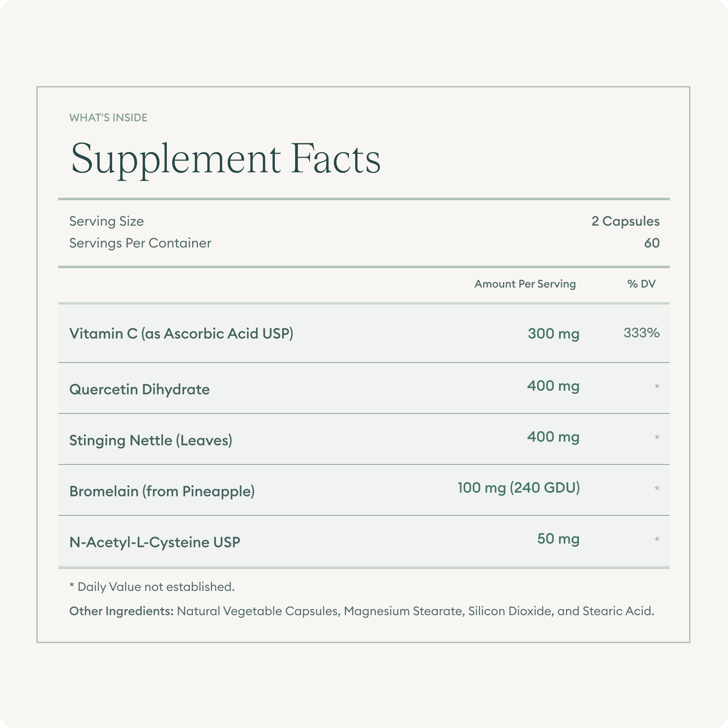 Natural Histamine Support