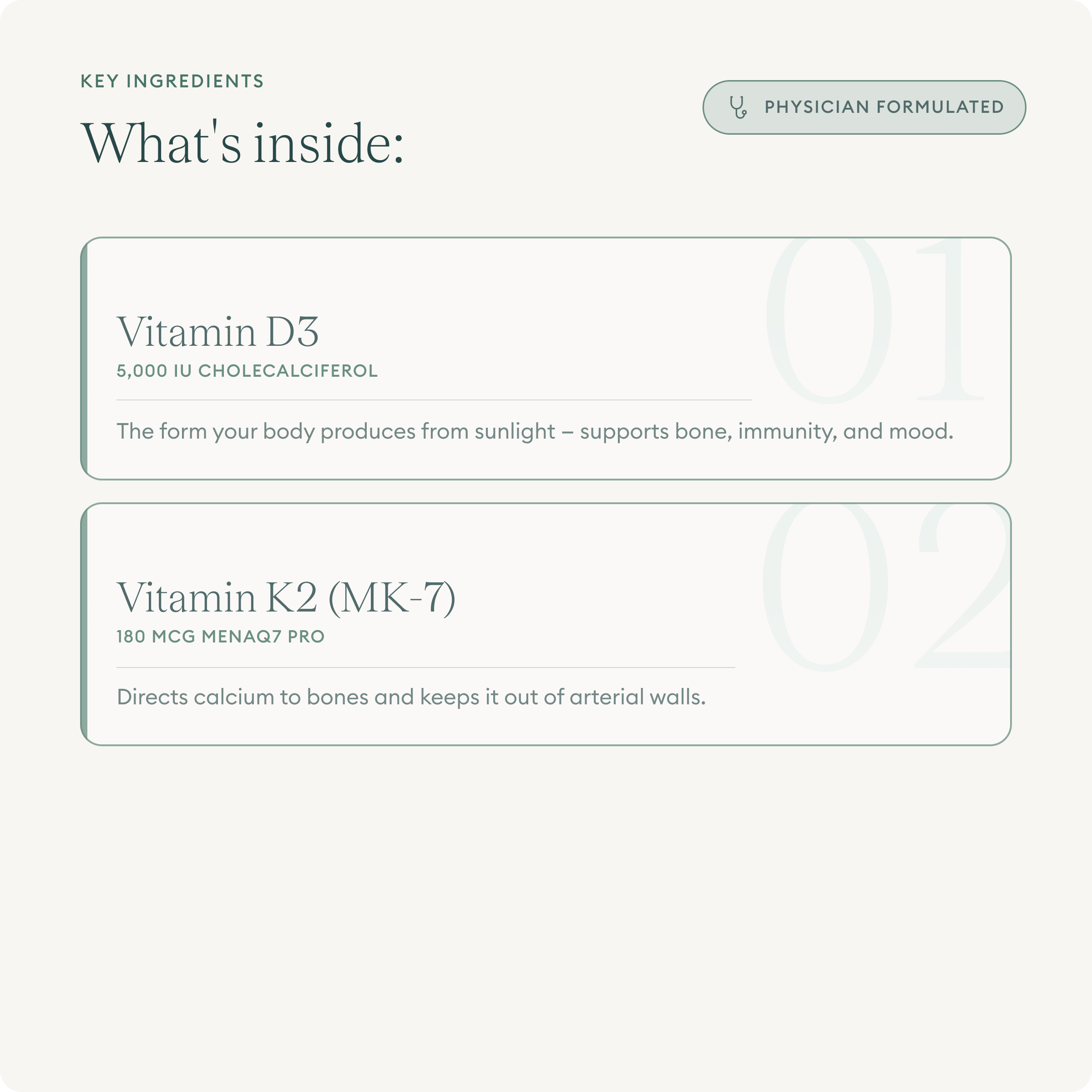 Vitamin D3 5000 + K2