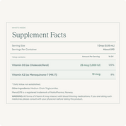 Vitamin D3 + K2 Supplement Drops