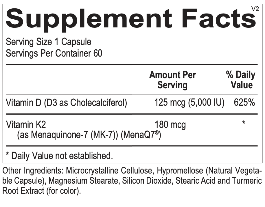 Vitamin D3 5000 + K2