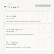 Vitamin D3 + K2 Supplement Drops