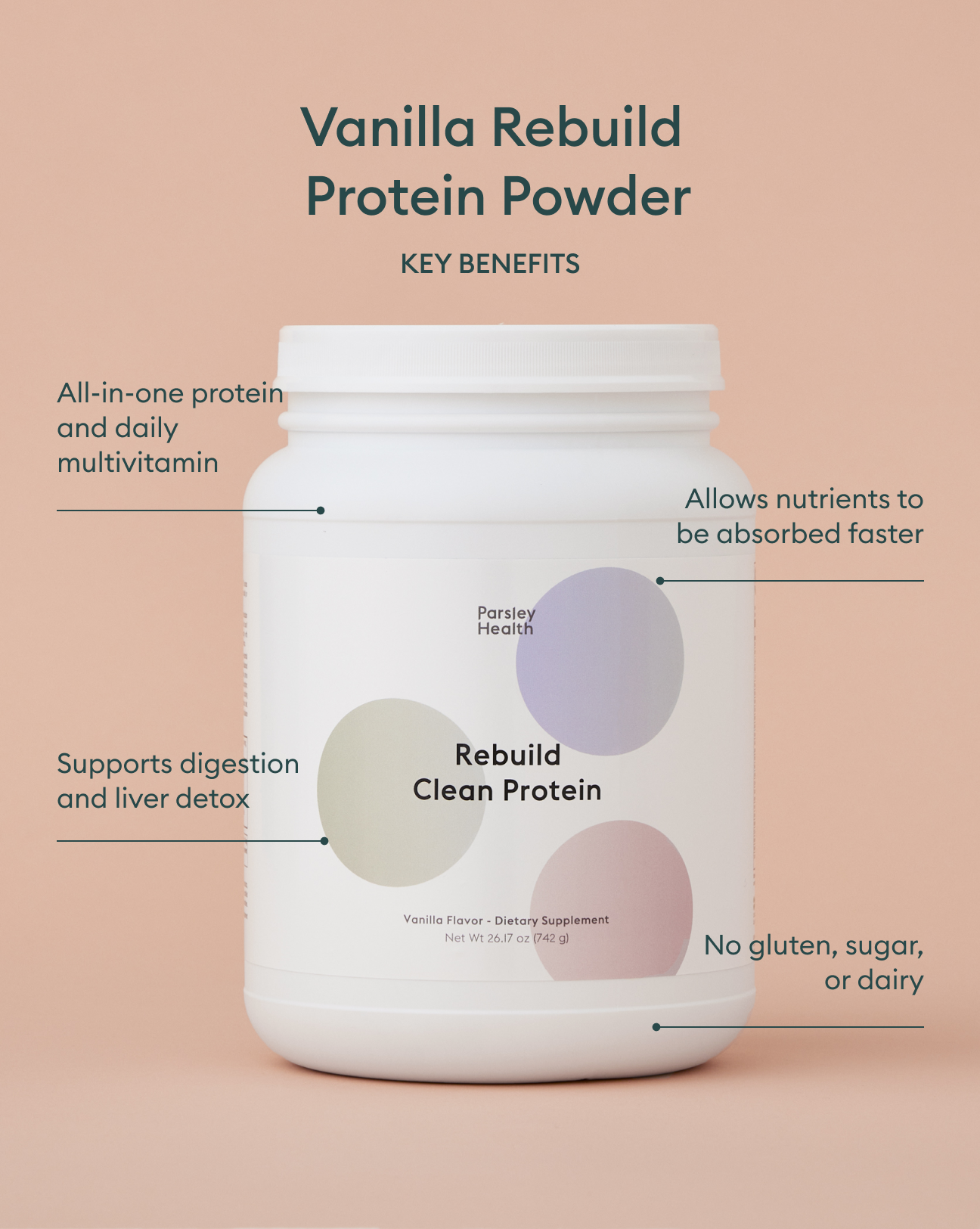 Vanilla Rebuild Clean Protein Powder